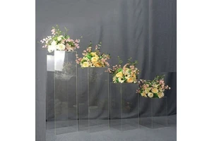 Wedding Props Split Type Clear Acrylic Cake Table Flower Stand Home Party Bouquet Festival Events Stage Decoration
