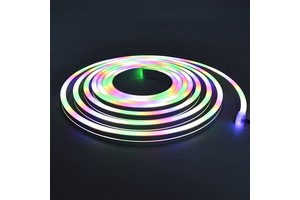 RGB Addressable Neon Flex Strip SMD5050 12V 120LEDs/m IP67 Waterproof Customised Dimmable Neon Sign For Hotel Wedding Birthday