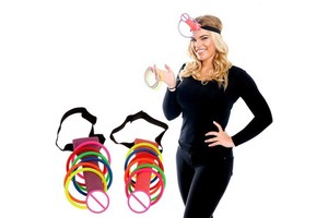 DKKtech 2pcs/set Bachelorette Game Hen Night Party Supplies Dick Head Hoopla Game Bride Party Toss Bridal Shower
