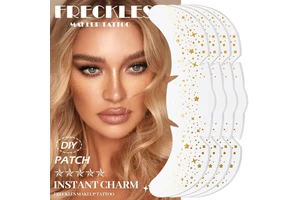 Wholesale Customized Logo Sparkle Golden Shiny Freckles Tattoo Stickers Temporary Face Makeup Paper Design
