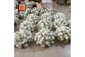 Wedding Decoration Dining Table Set Flower Bouquet Baby Breath Flower Ball Event Decoration White Flowers Wedding Centerpieces