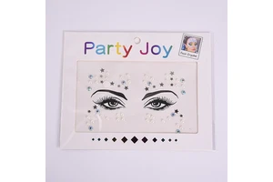 DIY Face Sticker Acrylic Diamond Sticker Masquerade Party Face Rhinestone Sticker