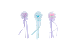 Princess Tulle Wand Accessory Durable Plastic Kids Toy Fairy Cat Parties Toddler Magic Glitter Stick Party Supplies