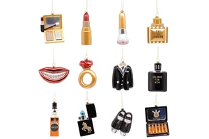 Direct Factory Custom Made Glass Christmas Tree Ornament Nordic Decorations for Wholesale Xmas Plastic Promotional Gifts