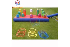 Funny Games for Team Build Interactive Carnival Fun Game Inflatable Ring Toss Game for Party Event