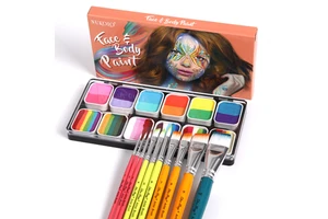 Professional Kid-Friendly Body Art Face Paint Set Children's Painting Palette Kit for All Ages