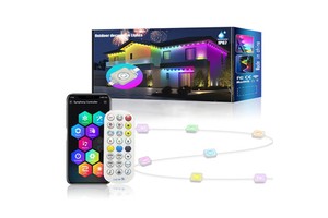 Twinklight 50FT 100FT 12V 24V 36V 48V APP Control Christmas Decoration Led Pixel Permanent Outdoor Lighting Point Lights RGBW