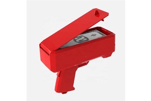 ABS Money Gun Toy Funny Party Game Banknote Shooter for Graduation Wedding Birthday Decorations and Festival Supplies
