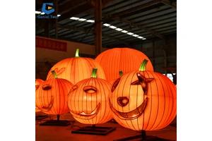 SGL057 Hot Sale Lanterna De Festival Zoo Park Lighting Lantern Pumpkin Lantern For Halloween Decoration
