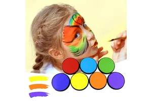 Professional Halloween Face Painting Water-Based Round Colorful Body Painting Glow in the Dark Kids Face UV Paint Packaging