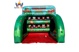 Christmas Toys Attack Inflatable Carnival Game Christmas Target Game Play Equipment for Party Rental & Event Entertainment