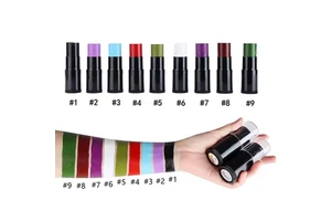 Cruelty-Free White and Black Oil Face Paint Stick for Halloween Party Lady Body Painting Supplies Sport Face Paint