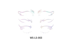 Waterproof Bronzing Face Tattoo Stickers Hot Selling Electronic Music Festival Freckle Stickers Masquerade