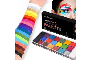 Professional Face Body Paint Palette, 20 Colors Oil-Based for Halloween FX Cosplay Party Costume Festival Stage Art Makeup
