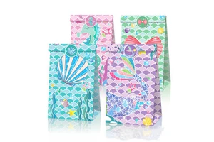 Themed Party Favor Paper Gift Bag with Sticker