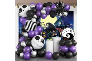 Halloween Theme Halloween Balloon Set Garland Arch Scene Party Decoration Supplies for Home Bar Party Decor