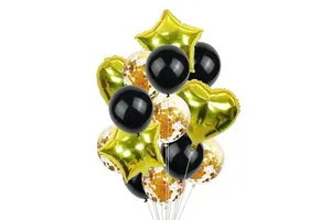 Hot Selling 14Pcs Multicolor Confetti Balloon Bouquets Set Birthday Party Balloons Party Supplies