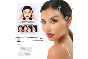 Face Crystal Sticker Set Women Mermaid Rave Festival Matte Glitter Rhinestone Invisible Hypoallergenic Vegan Tape Temporary