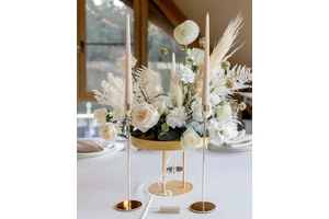 Elegant High Quality Metal Wedding Centerpiece Stylish Artistic Touch Customizable Dimensions for Luxurious Table Decorations
