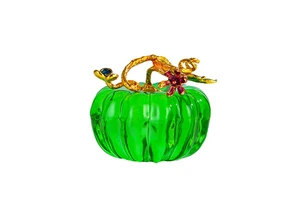 Crystal Glass Coloured Halloween Decoration Pumpkin