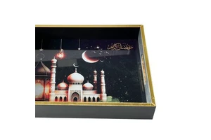 642091 EID Ramadan Kareem Decoration 1pcs 39.5*29.5cm/29.5*23.5cm Deco Party Maker Ramadan Supplies