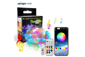 LED Light 5V 100Leds IP65 Waterproof APP Remote Control Music Sync for Christmas Tree Decoration Smart Strip Light Strings