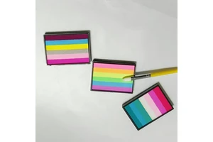 Rainbow Halloween Face Paint Kit for Children Water-Based Body Art Makeup Palette for Costume Parties and Festivals