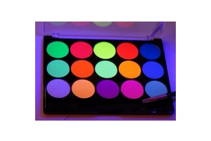 3g Neon Face Paint 15 Color Face Painting Non Toxic UV Halloween Us Face Paint Water Activated Body Paint for Makeup