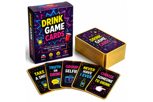 Custom Drink Game Cards Manufacturer Gold Edge Party Game Deck OEM Printing Waterproof Fun Card Set with Box Wholesale Supplier