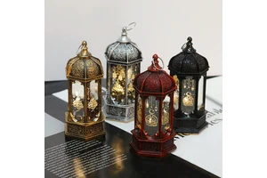 2025 EID Ramadan Lantern Muslim Islamic Lamp for Mubarak Decoration Kareem Decorations Party Supplies