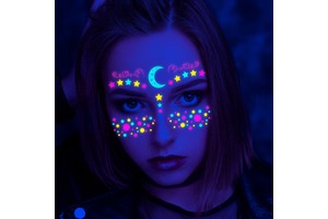 Face Festival Tattoo Costume Party Stickers Halloween Waterproof Temporary Tattoo Stickers Makeup Body Dress up Decoration