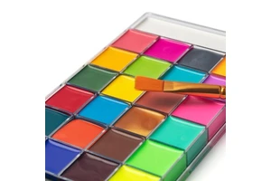 Professional 26 Colors Rainbow Halloween Face Paint Glitter Face Painting Palette