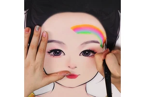 GP Private Logo Reusable Face Painting Practice Mode Face Paint Template Face Paint Practice Board For Body Painting