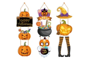 Waterproof and Biodegradable Halloween Event Banner Scary Door Cover Decoration for Party Promotional Party Supplies