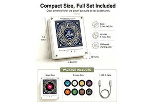 Custom The Quran Magnetic Sticker Fridge Magnet-DIY Music Player NFC Acrylic Material Eco-friendly Customizable Color Design