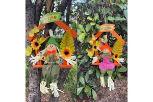 New Autumn Thanksgiving Harvest Season Scarecrow Doll Decorative Items Halloween Decorative Items