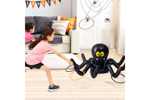 Customized Wholesale Factory Direct Inflatable Ring Toss Game with Spider Target - Fun Carnival Toy & Party Decoration for Kids