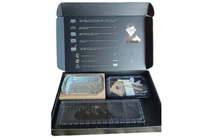 Arabic Gathering Meal Paper Barbecue Box With Built In BBQ Grills Charcoal Compartment Set Skewers Kebabs Roast Packaging