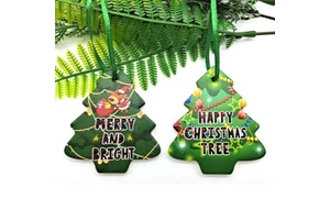 Factory Ceramic Christmas Hanging Tree Ornaments