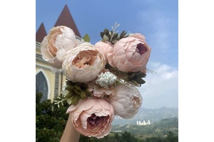Party Home Event Decorations Supplies Bridal Bouquet Wedding Flower Artificial Peony Table Centerpiece Wedding Decoration