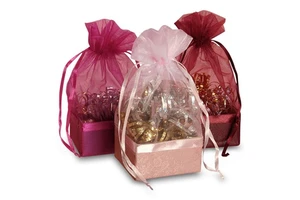 Organza Bags with Box on the Bottom for Party Favors
