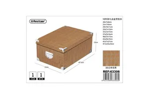 10-Piece 3D Iron Closure Gift Box 47.5*33*23 cm for Party Favors