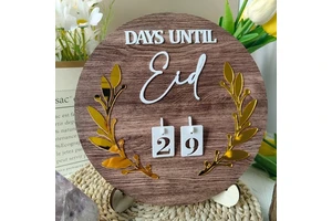 Ramadan Countdown Calendar Eid Wooden Advent Ornaments Ramadan Kareem Gifts Home Decoration Islam Muslim Party Supplies