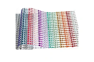 DIY Waterproof Printed Acrylic Masquerade Stickers Kids' Eye Diamond Paste Face Eyebrow Explosions DIY Children's Masquerade