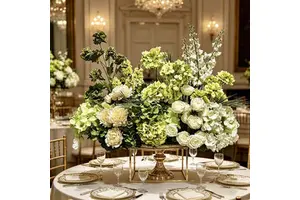tropical flower ball Customized 30cm-80cm large arrangement artificial silk rose flowers wedding table centerpieces decoration