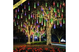 Christmas Light Led Meteor Shower Motif Holiday Noel Natale Luz Luces De Navidad 2025 Christmas Tree Decoration Christmas Lights