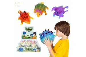 TPR Novelty Funny Prank Inflatable Dinosaur Stress Relief Ball Logo Printed Soft Anime Romance Model 2026052019 Youth Factory