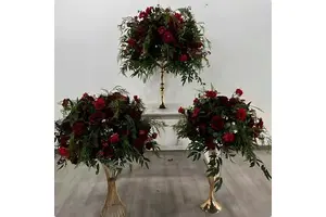 S Oem Wedding Realistic Silk Artificial Greenery Flower Ball Table Centerpiece for Event Party Decoration