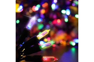 Customized Outdoor Christmas LED Warm White Commercial Fixed Socket Decorative Lighting Battery Operated IP44 Rated Tree Lights