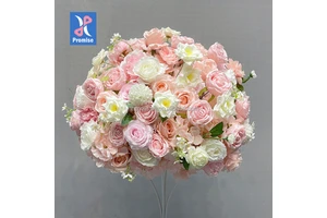 Promise Events Wedding Table Decoration Centerpiece Artificial Silk and Plastic Rose Flower Ball Model PFB-74/79